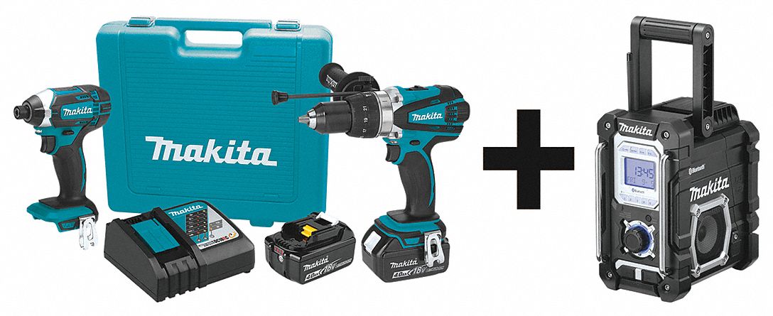 Cordless Combination Kit, 3 Tools, 18V DC