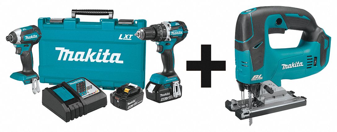 Cordless Combination Kit, 3 Tools, 18V DC