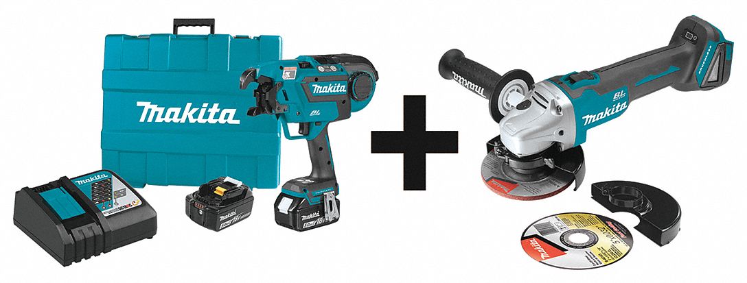 Rebar Tying Tool Kit, 18.0VDC, 21 ga. Wire