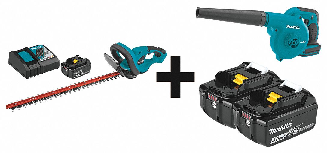 MAKITA Cordless Hedge Trimmer Kit, DoubleSided Blade Type, 22 in Bar