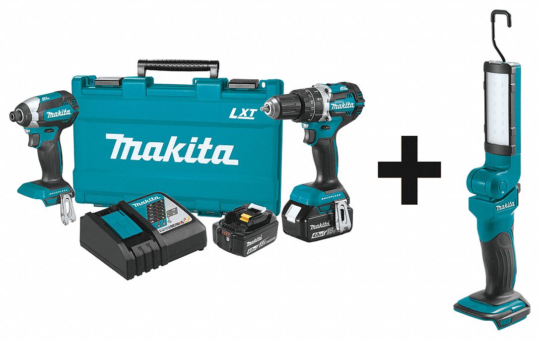Cordless Combination Kit, 3 Tools, 18V DC