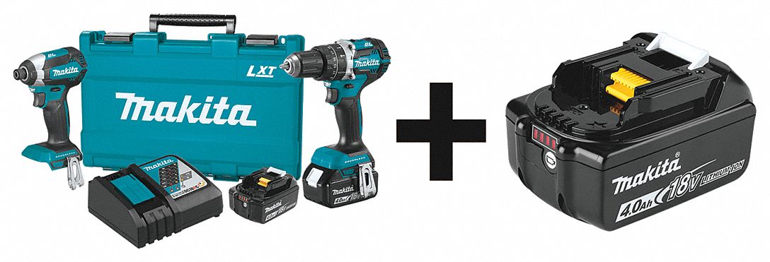 Cordless Combination Kit, 2 Tools, 18V DC