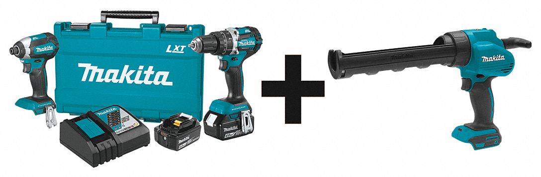 Cordless Combination Kit, 3 Tools, 18V DC