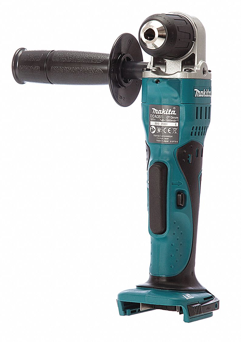 Taladro Ángulo Recto Inalámbrico, 18.0, No, 3.0A/hr.