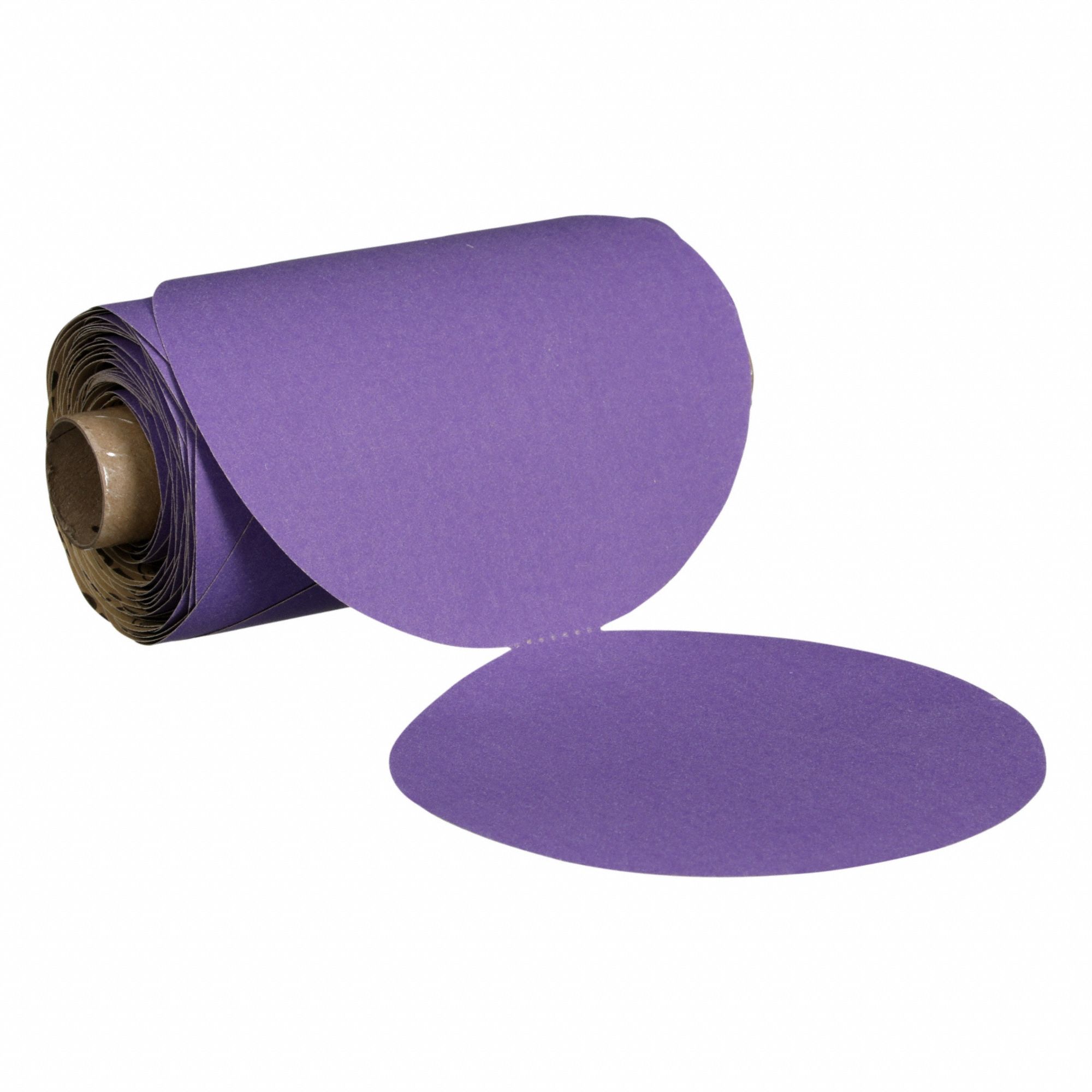 Cubitron II Stikit Paper Disc Roll 732U: 5 in Dia, Non-Vacuum, Ceramic, 320 Grit, PK