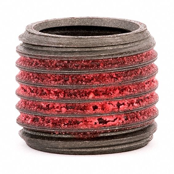 Self Locking Thread Insert: Heavy Wall, M10-1.00 Int Thrd Sz, 12 mm Overall Lg, 5 PK