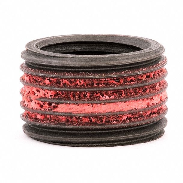 Self Locking Thread Insert: Heavy Wall, M14-1.25 Int Thrd Sz, 12 mm Overall Lg, 5 PK
