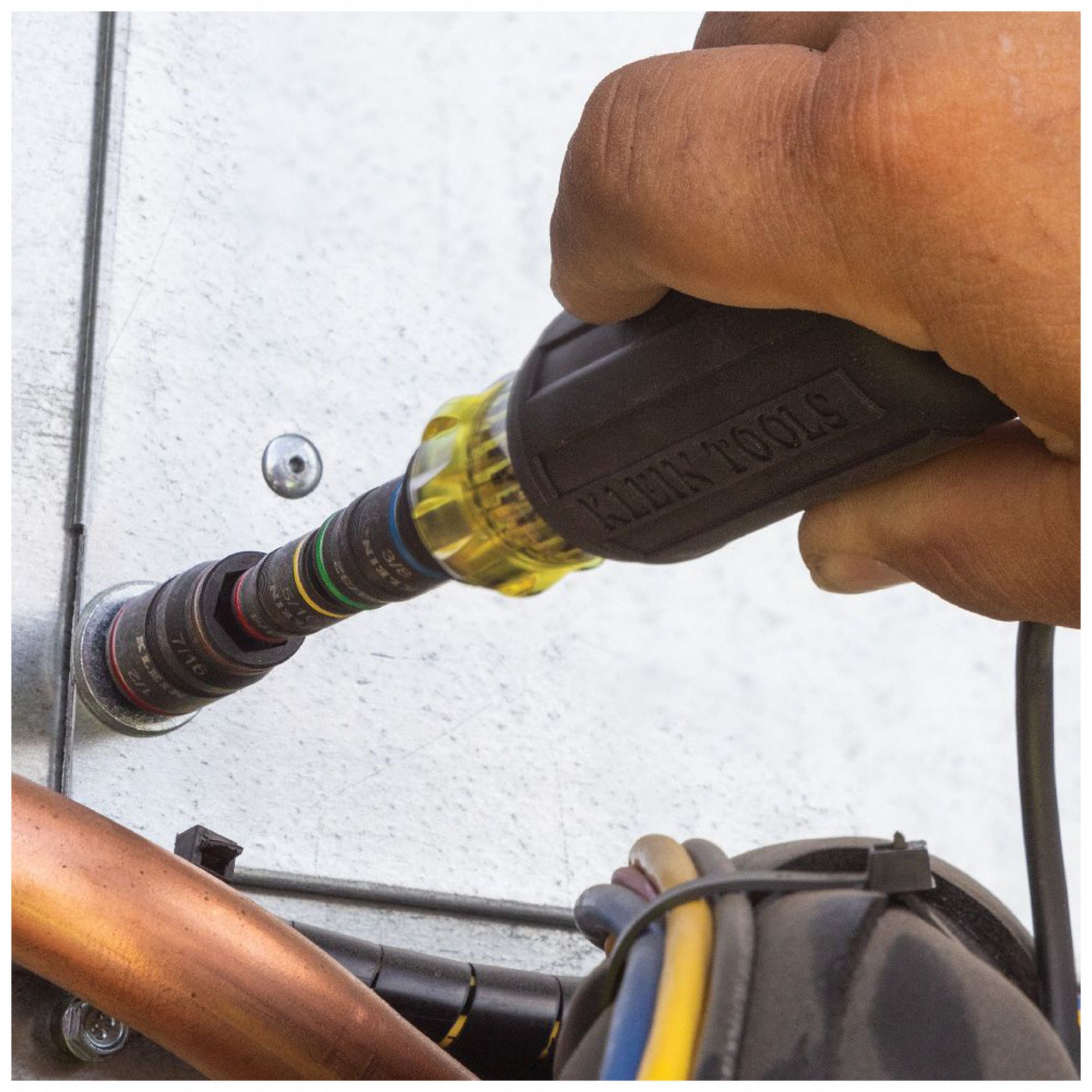 KLEIN TOOLS Impact Flip Socket 11/32 in/1/2 in/1/4 in/3/8 in/5/16 in/7