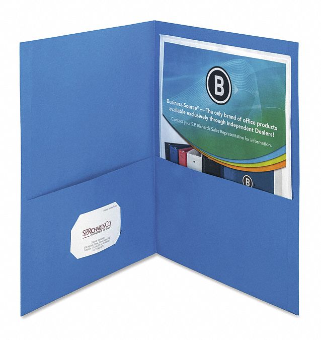Folder 2-Pocket Letter Blue PK25