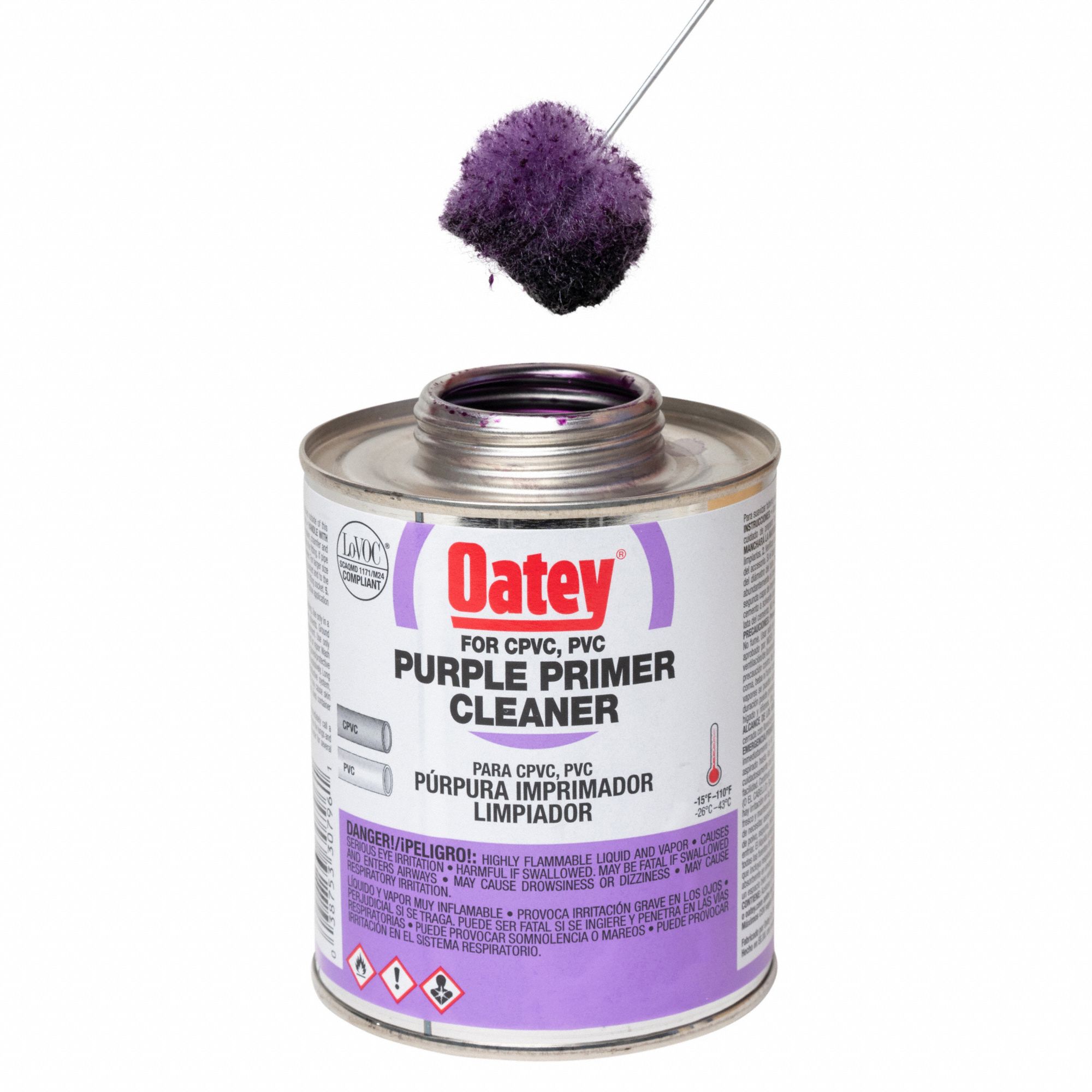 OATEY Purple Primer, Cleaner, 32 oz. 329W2630806 Grainger