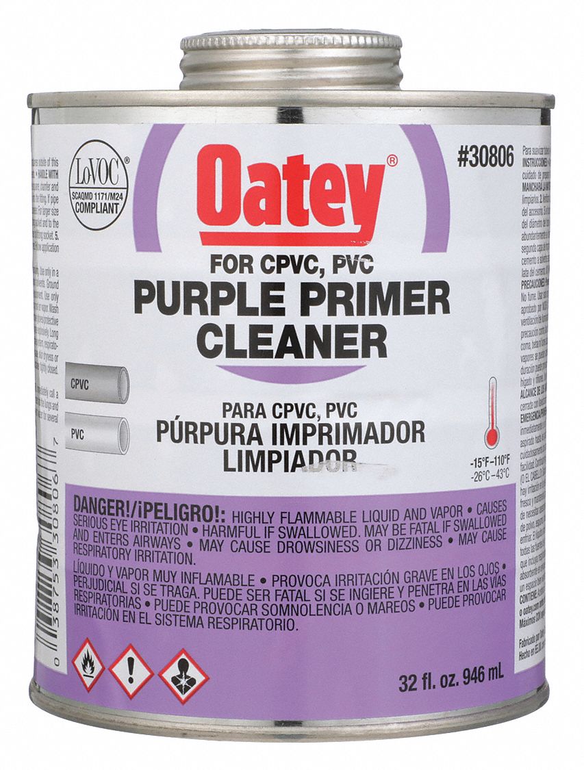 Purple Primer,Cleaner,32 oz. Grainger