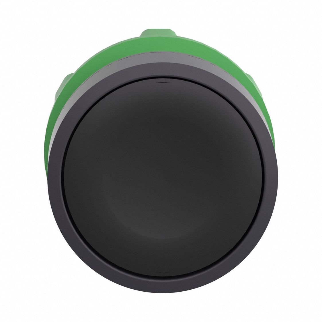 Push Button Head: 22 mm Panel Size, Non-Illuminated, Non-Metallic, Black