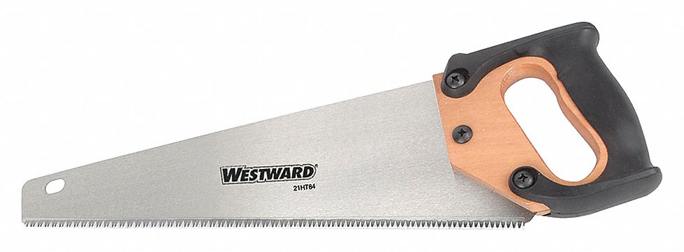 HAND SAW, 15 IN BLADE LENGTH, STEEL, 18 1/2 IN OVERALL LENGTH, 7, WOOD