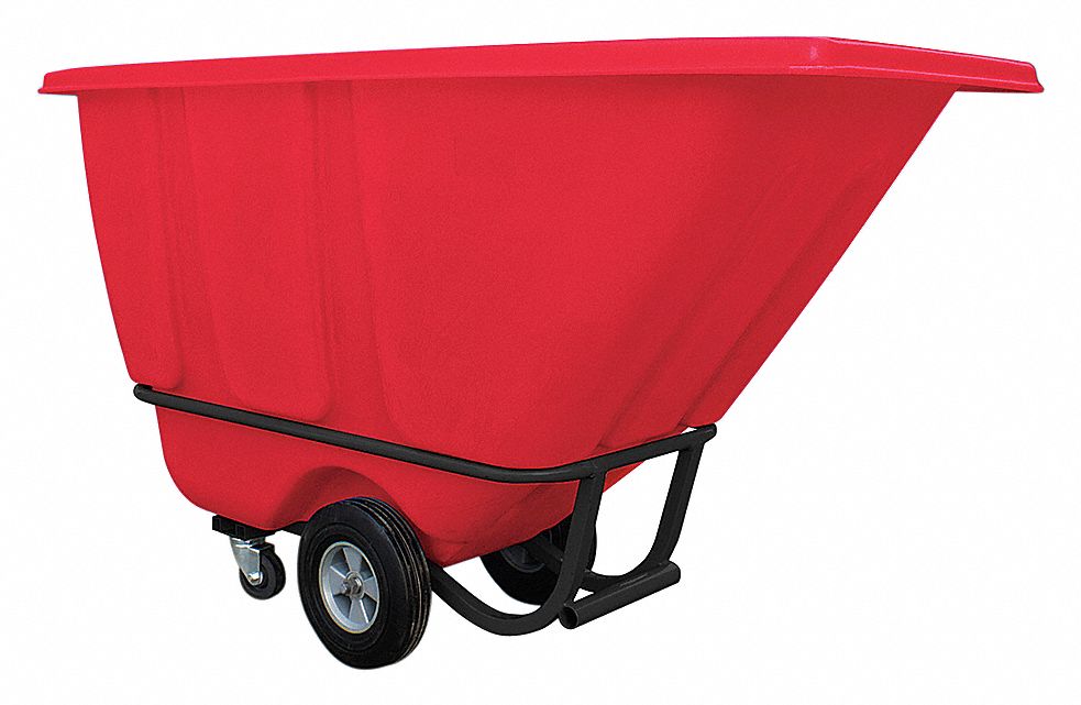 Tilt Truck,Std,1/2 cu yd,850 lb.,Red