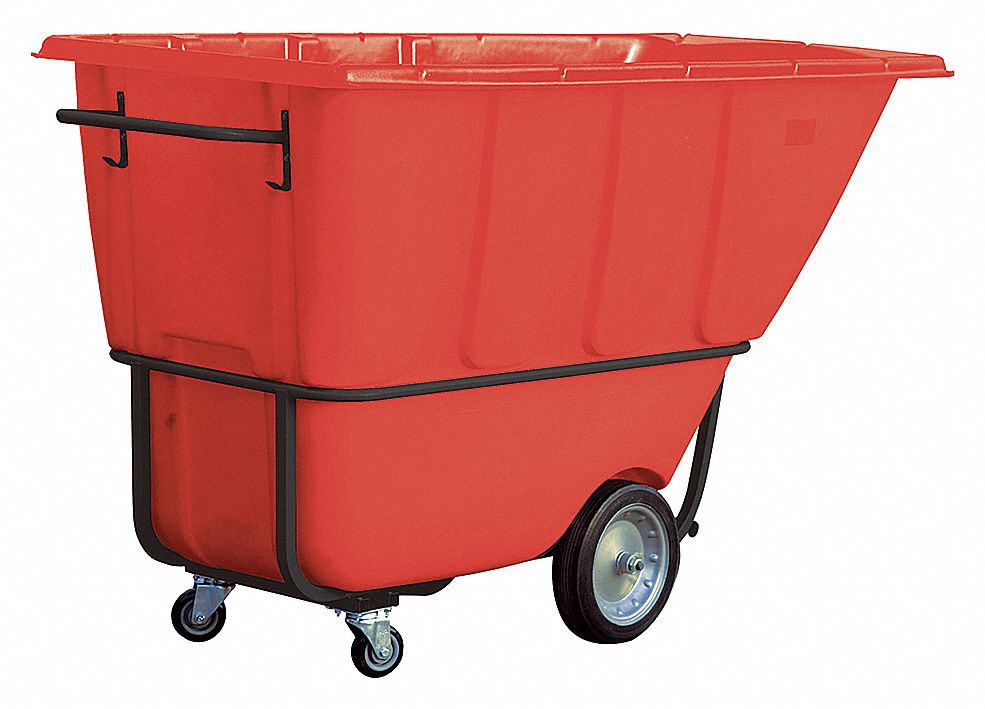 Tilt Truck,Std,1 cu. yd.,1250 lb.,Red