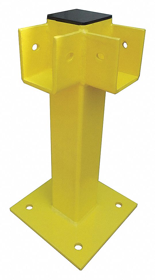 CORNER POST 21 IN. YELLOW STEEL