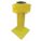 CORNER POST 21 IN. YELLOW STEEL