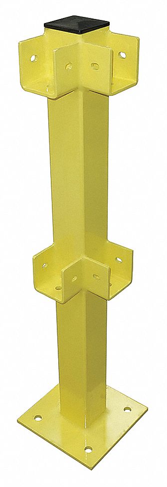 CORNER POST 45 IN. YELLOW STEEL