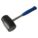 PLASTIC MALLET, STEEL HANDLE, 24 OZ HEAD WT, 2½ IN DIA, 4½ IN HEAD L, 13 IN OVERALL L