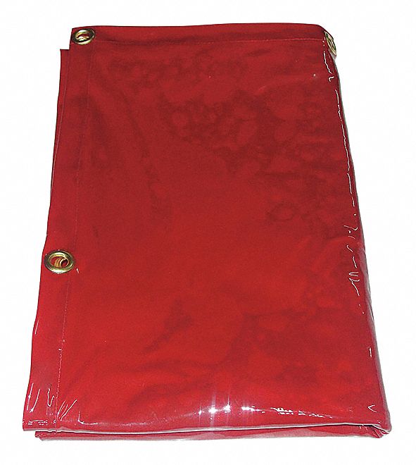 WESTWARD WELD CURTAIN PVC 6 WX4 FT. H RED WSW22RN59 22RN59