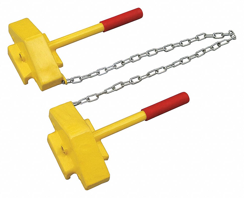 APPROVED VENDOR RAIL CAR WHEEL CHOCK STEEL YELLOW Wheel Chocks GGF22XW93 22XW93 Grainger