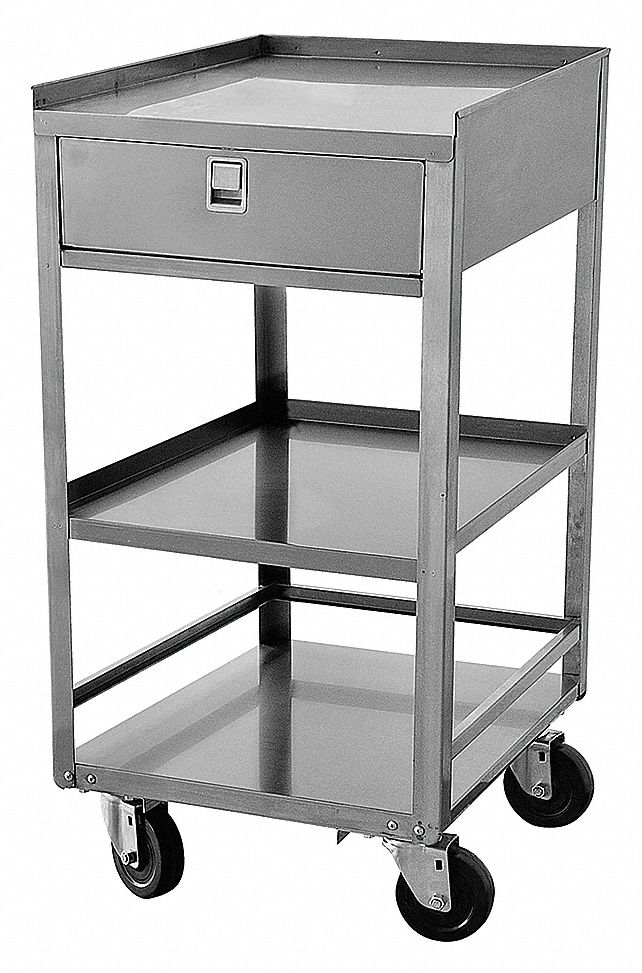 MOBILE EQUIPMENT STAND 300LB 30IN H