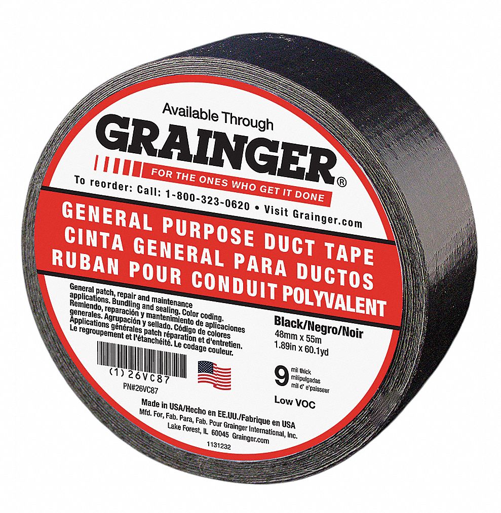 RUBAN CONDUITS 48MMX55M NOIR 9MIL