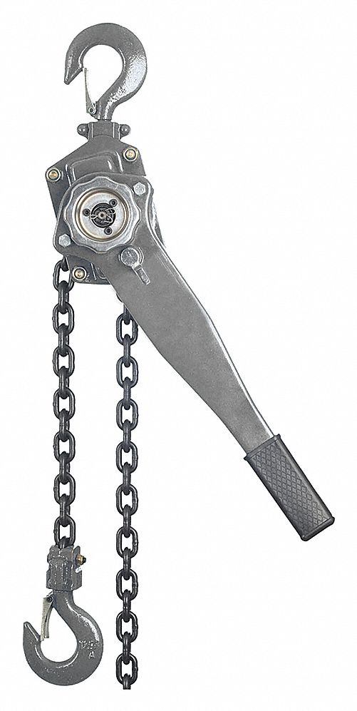 DAYTON LEVER CHAIN HOIST 6000 LB LIFT 5FT. Lever Chain Hoists