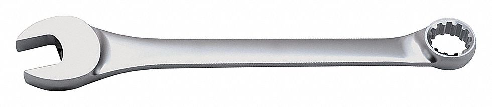 COMBINATION WRENCH, ALLOY STEEL, CHROME, 17 MM HEAD SIZE, 8 3/4 IN OVERALL L, OFFSET