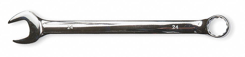 COMBINATION WRENCH, ALLOY STEEL, CHROME, 26 MM HEAD SIZE, 13 3/4 IN OVERALL L, OFFSET
