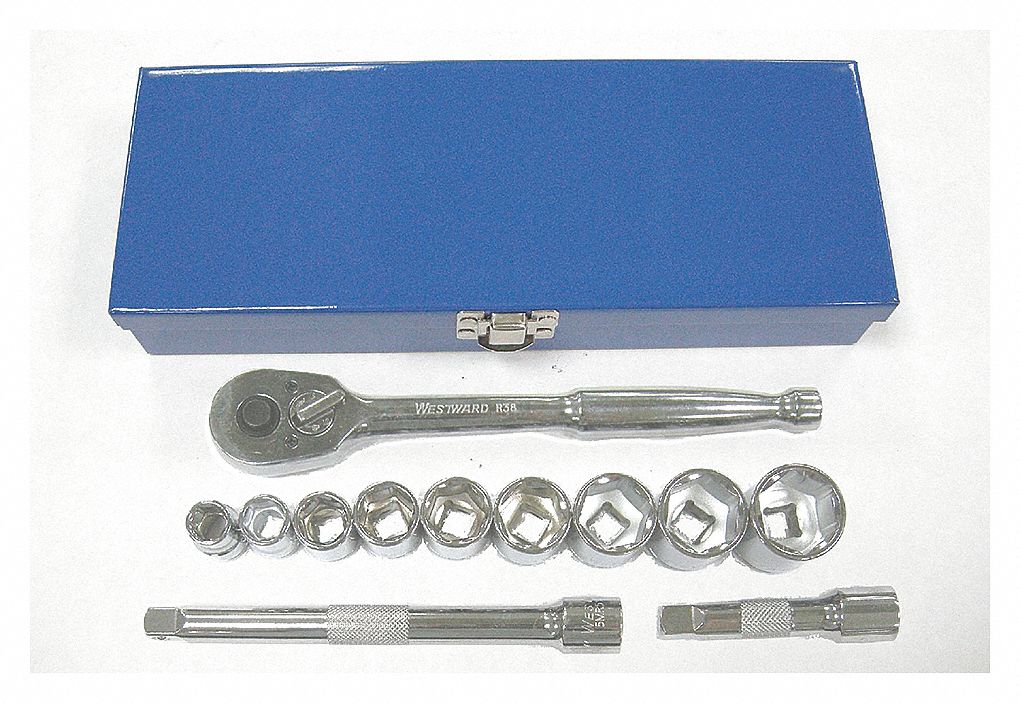 SOCKET SET 1/2IN DR 18 PC