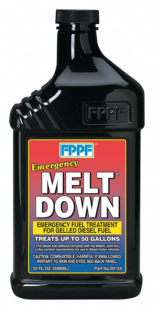 MELT DOWN DIESEL FUEL TREATMENT, BOILING POINT 250 ° F, FREEZING POINT -22  ° F, 946 ML