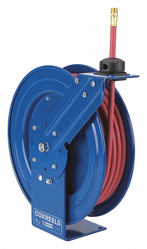 Hose reel - DP SERIES - Coxreels - self-retracting / dual-pedestal / open