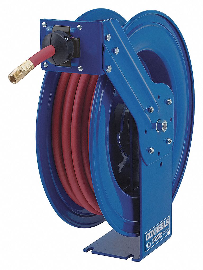 HOSE REEL, SPRING RETURN, 3/8 IN X 50 FT LENGTH, 300 PSI, HOSE NOT INCLUDED