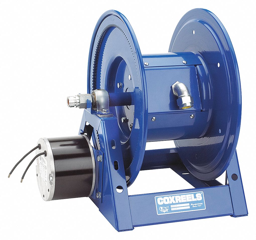 COXREELS CORD STORAGE REEL, JUNCTION BOX, CRANK DRIVE, 10GA, 200 FT, 45AMPS  - Self-Retracting Cord Reels - CXR1125PCL8M-C