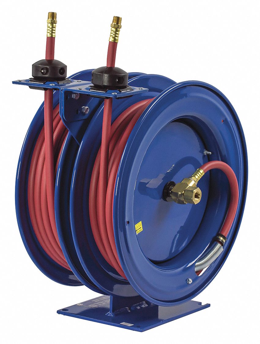 Dual Purpose Spring Rewind Hose Reel