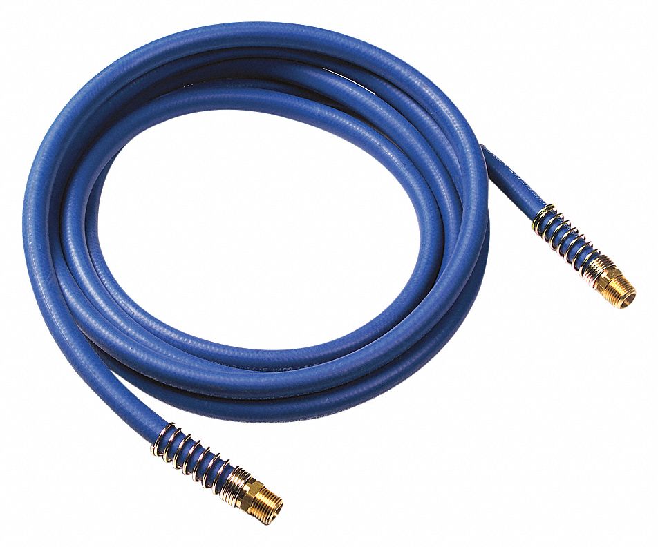 AIR HOSE, 225 PSI, BLACK/BLUE, 12 X 3/8 X 3/5 IN, EPDM