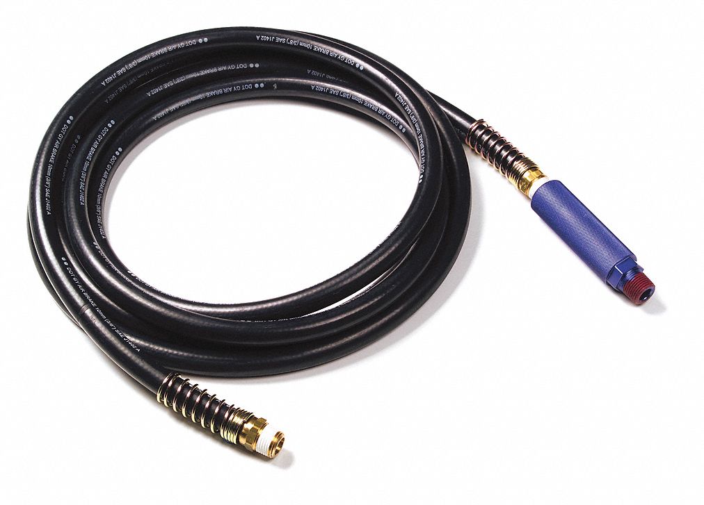 AIR LINE, 225 PSI, BLACK/BLUE, 15 X 3/8 X 3/4 IN, EPDM RUBBER