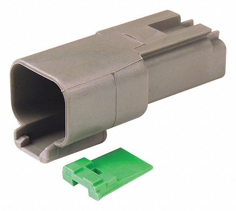 2-WAY HOUSING AND WEDGELOCK RECEPTACLE, FEMALE, -55 ° C TO 125 ° C, SILICON/NICKEL