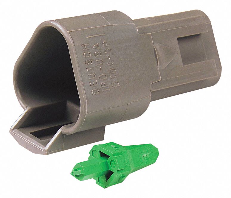 3-WAY HOUSING AND WEDGELOCK RECEPTACLE, FEMALE, -55 ° C TO 125 ° C, SILICON/NICKEL, 4 PIECES TOTAL