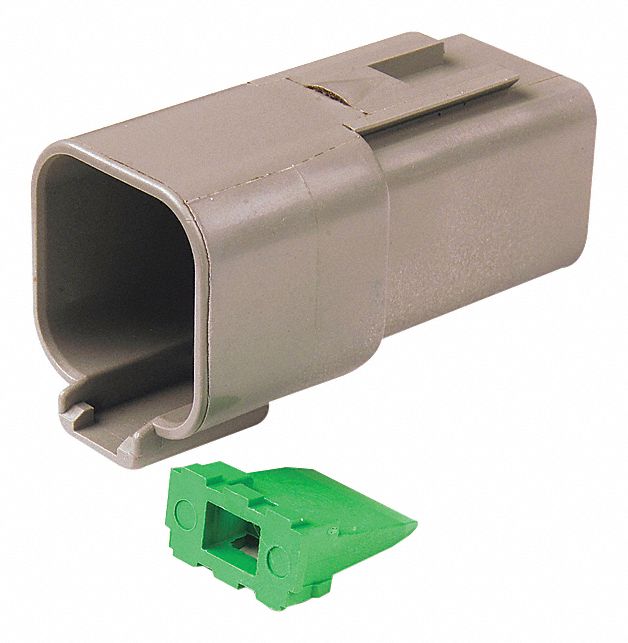 6-WAY HOUSING AND WEDGELOCK RECEPTACLE, FEMALE, -55  ° C TO 125  ° C, SILICON/NICKEL, 2 PAIR