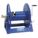 HAND CRANK HOSE REEL: 200 FT (½ IN I.D.), 17 ⅝ IN L X 17 ⅜ IN W X 18¾ IN H, BRASS