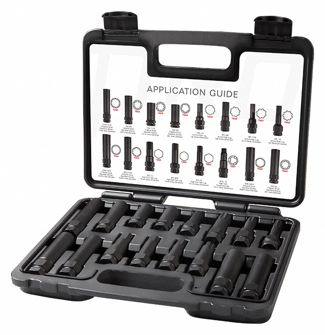 LUG LOCKING MASTER KEY SET,STEEL,16 PCS.