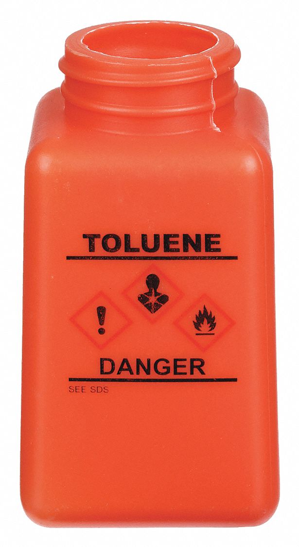 Graduated Toluene ESD Bottle, 6 oz, Wide
