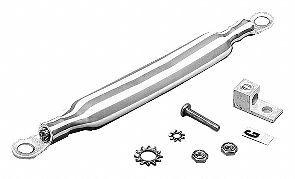 GROUNDING LUG KIT, STEEL, 1 3/16 IN GROUNDING BAR L, 9/16 IN GROUNDING BAR WD