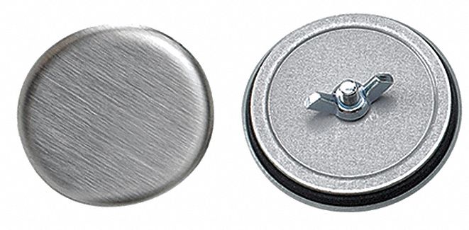 Pushbutton Hole Seal: Stainless Steel, 22.5 mm Conduit Hole Size, For 0.88 in Hole Dia - Max
