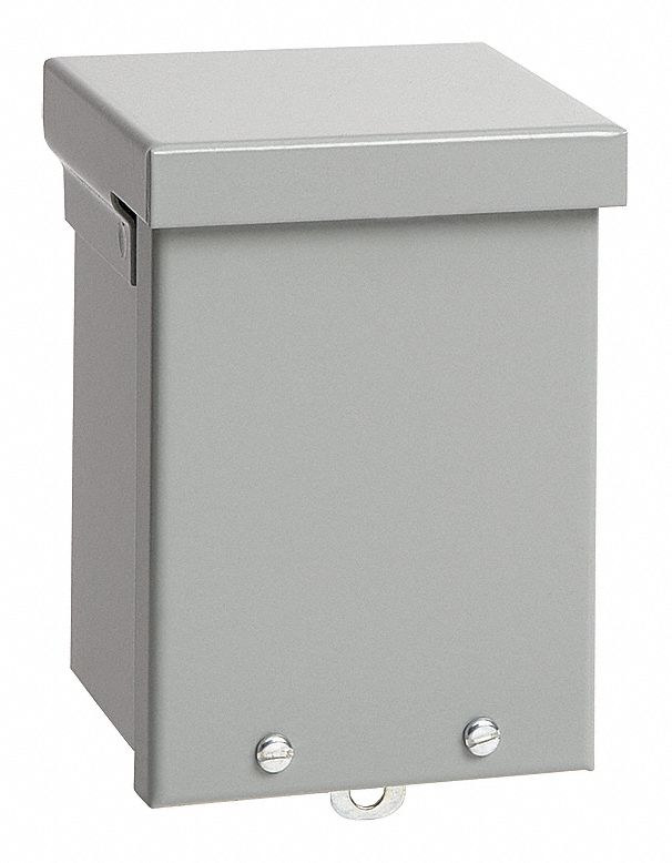 ENCLOSURE, 6 IN NOMINAL H, 6 IN NOMINAL W, 4 IN NOMINAL D, 6 IN OVERALL H, 3R, STEEL