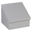 Metallic Screw On Sloped Top Enclosure with Solid Cover image