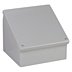Metallic Screw On Sloped Top Enclosure with Solid Cover