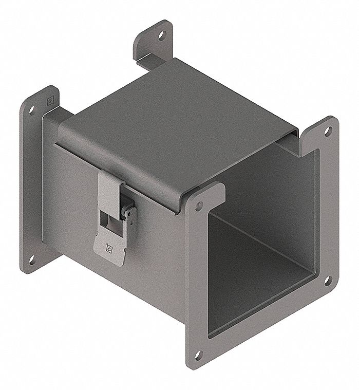 Straight Section Wireway: 2 1/2 in Wd, 2 1/2 in Ht, 6 in Lg, 14 ga Gauge, Steel